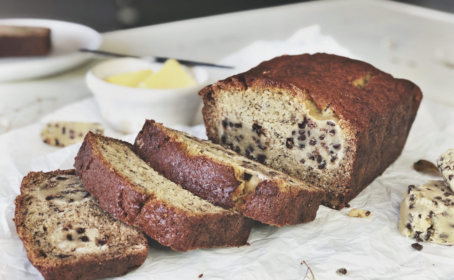 Cookie Dough Banana Bread